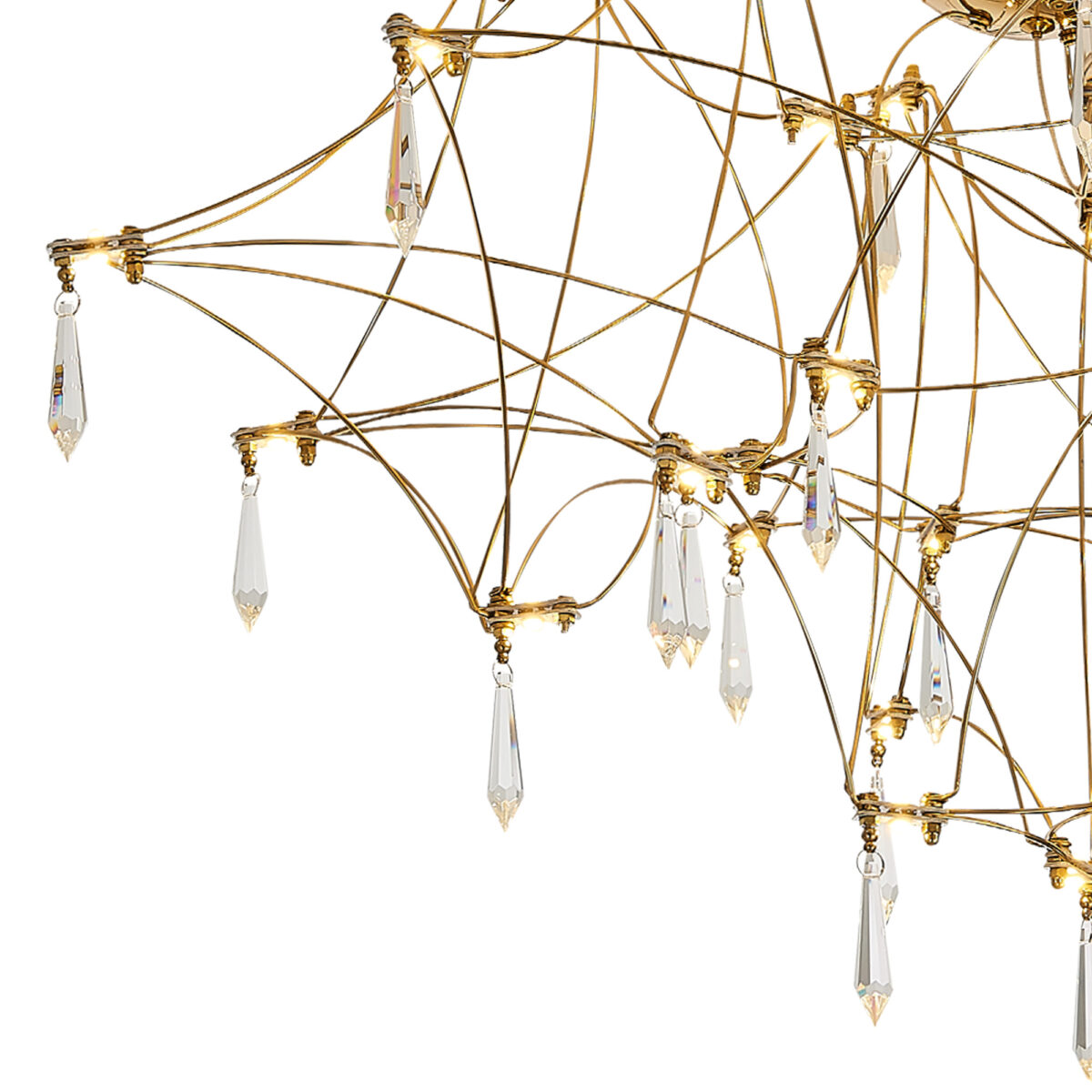 SL6601.202.78 Светильник потолочный ST-Luce Золотистый/Прозрачный LED 78*0,35W 3000K ГРАВЕТТА — изображение 3