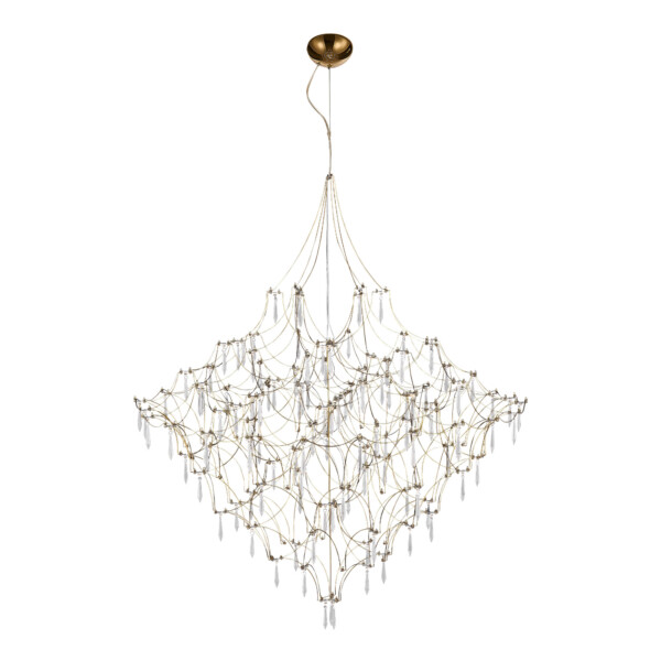 в наличии SL6601.203.114 Светильник подвесной ST-Luce Золотистый/Прозрачный LED 114*0,5W 3000K ГРАВЕТТА - купить в интернет-магазине Светильники Торг