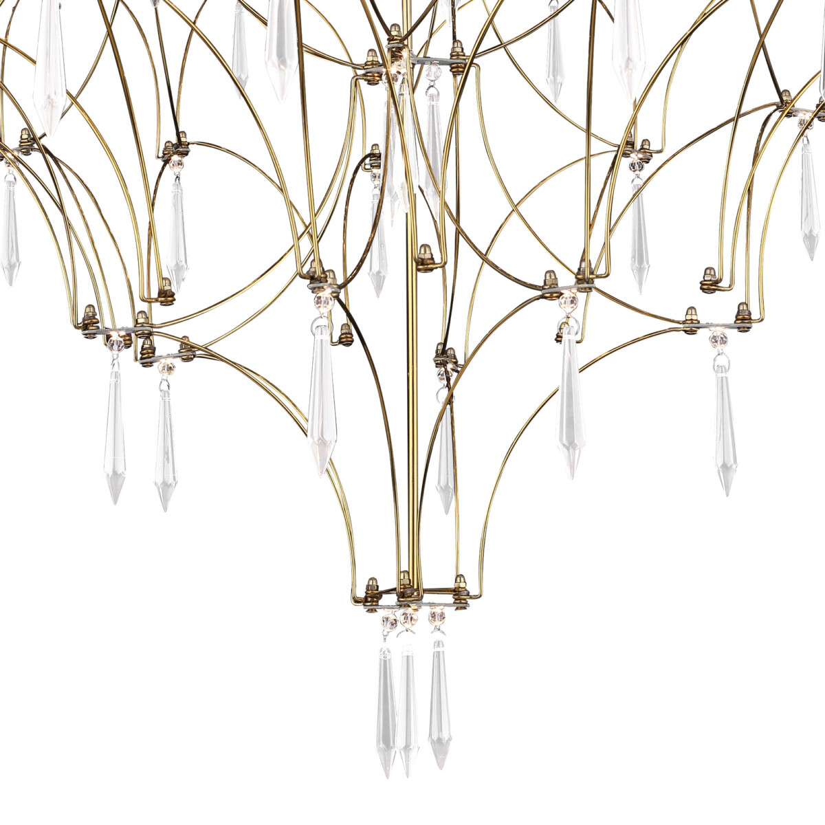 в наличии SL6601.203.114 Светильник подвесной ST-Luce Золотистый/Прозрачный LED 114*0,5W 3000K ГРАВЕТТА - купить в интернет-магазине Светильники Торг