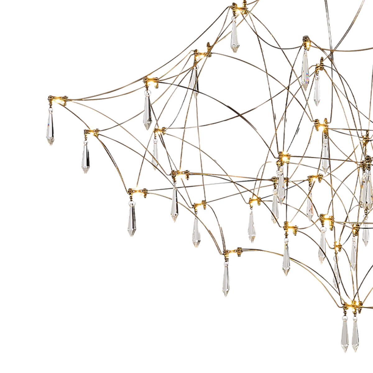 в наличии SL6601.213.114 Светильник подвесной ST-Luce Золотистый/Прозрачный LED 114*0,5W 3000K ГРАВЕТТА - купить в интернет-магазине Светильники Торг