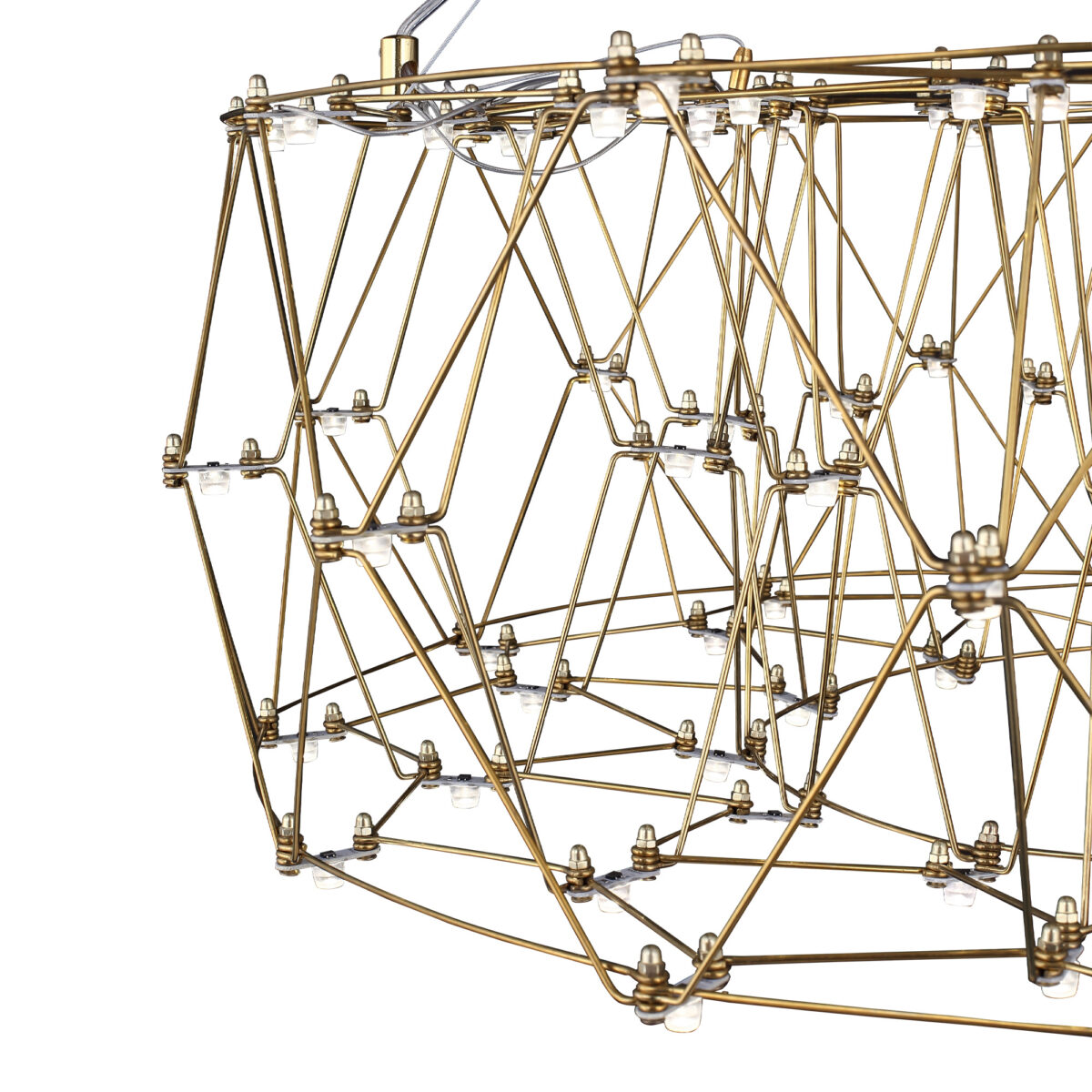 SL6602.203.48 Светильник подвесной ST-Luce Золотистый/Прозрачный LED 1*48W 4000K ГРАВЕТТА — изображение 4