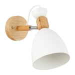 SLE103801-01 Светильник настенный Светлое дерево, Белый/Белый E27 1*60W BALCAMO — изображение 2