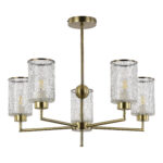 SLE1046-302-05 Светильник потолочный Бронза/Прозрачный E27 5*60W ВЕСТРЕ — изображение 2