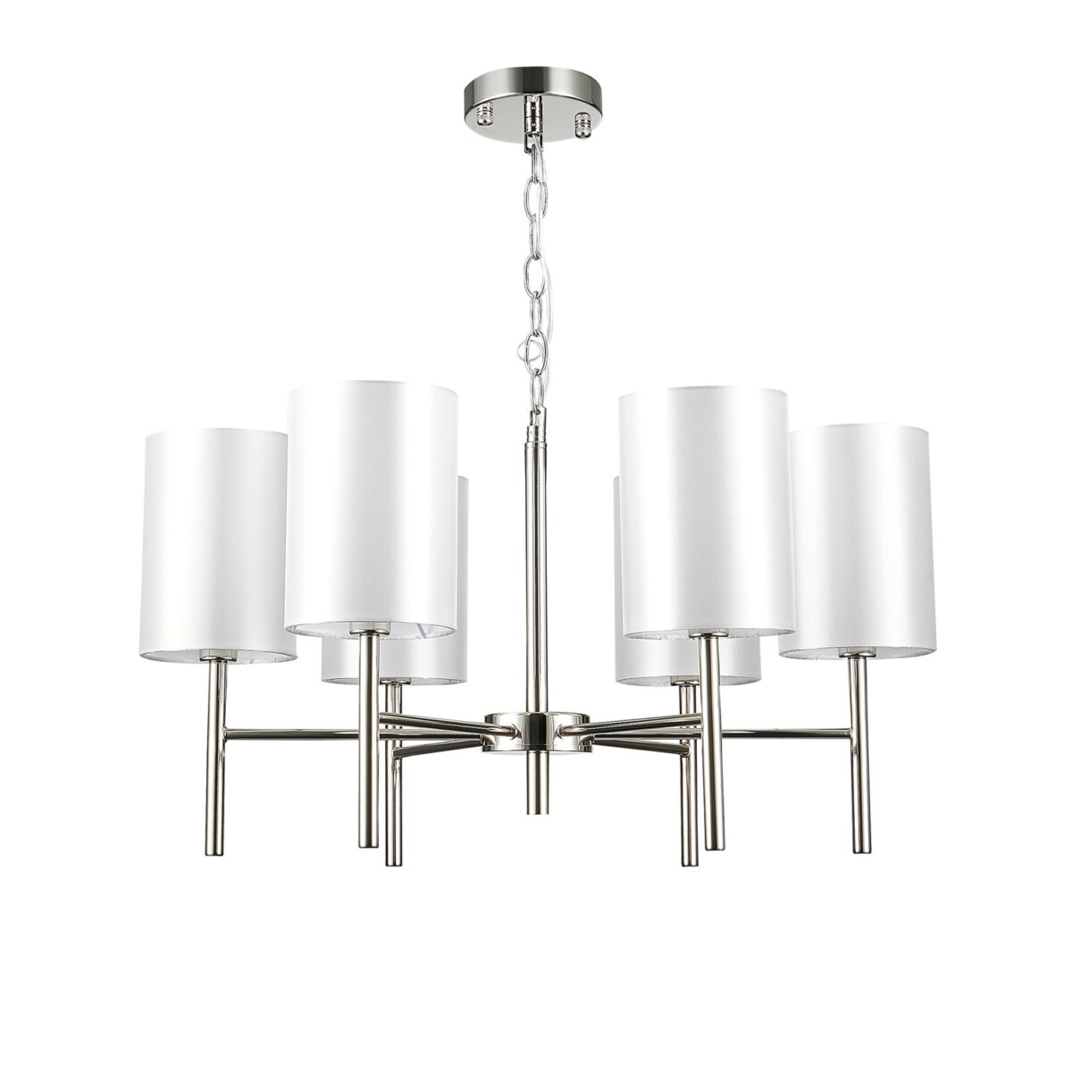 SLE107303-06 Люстра подвесная Никель/Белый E14 6*40W NOIA — изображение 3