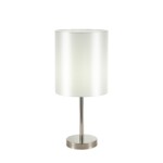 SLE107304-01 Прикроватная лампа Никель/Белый E14 1*40W NOIA