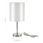 SLE107304-01 Прикроватная лампа Никель/Белый E14 1*40W NOIA — изображение 3