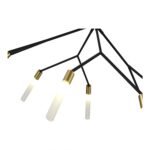 SLE1129-403-08 Светильник подвесной Черный, латунь/Белый G9 8*5W КАЙТО — изображение 3