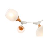 SLE113502-05 Светильник потолочный Белый, Светлое дерево/Белый E27 5*60W ЦИОТОЛА — изображение 3