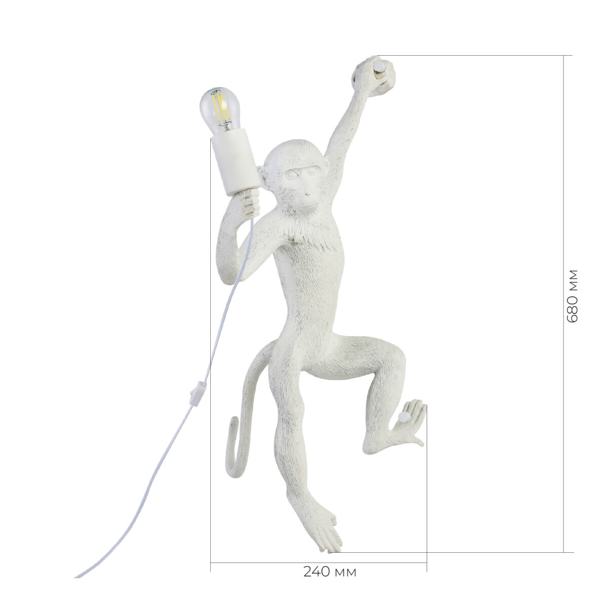 SLE115111-01 Светильник настенный Белый E27 1*60W ТЕНАТО — изображение 4