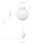 SLE115422-01 Подвес Белый/Белый E27 1*60W МОДЕНА — изображение 4