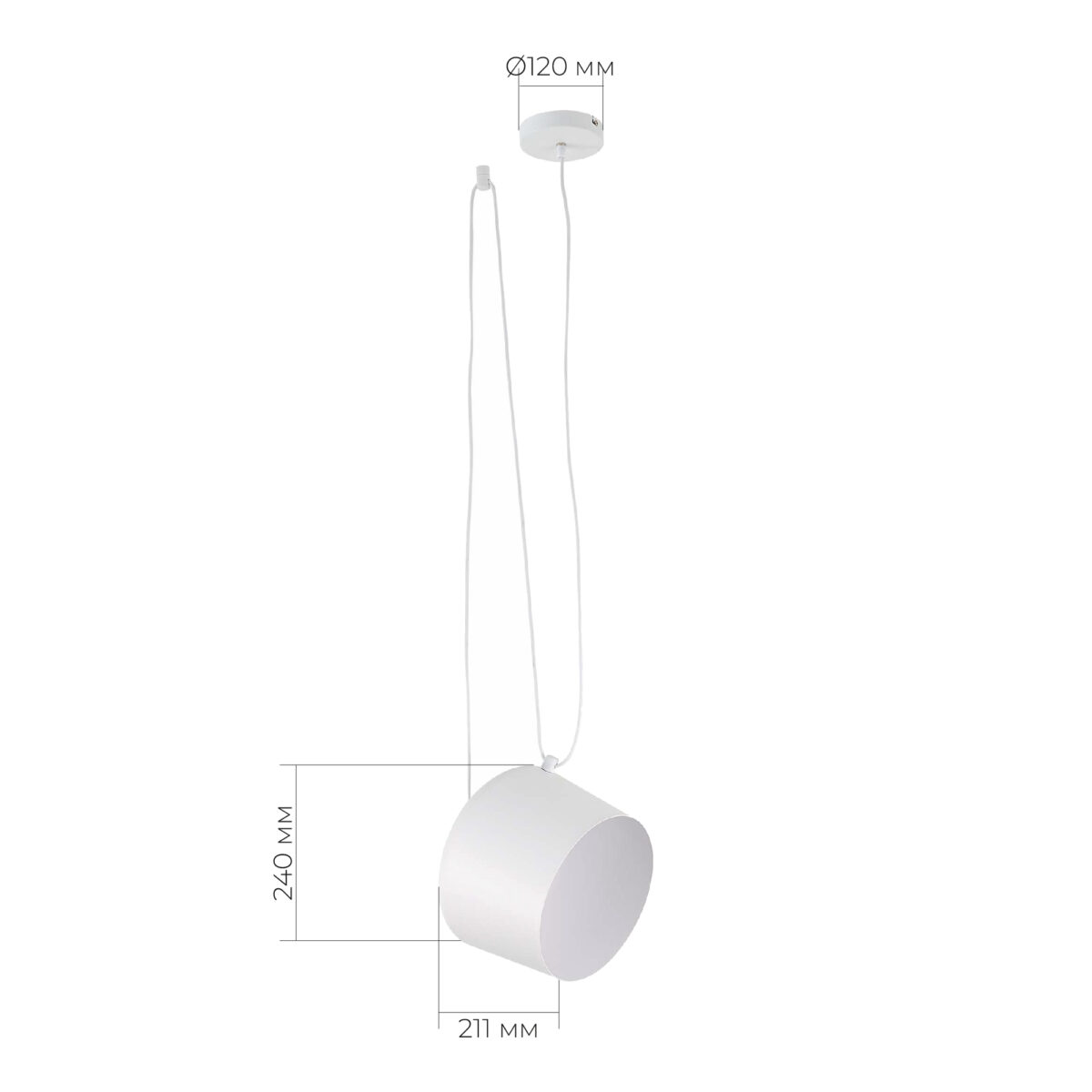 SLE120653-01 Подвес Белый/Белый E27 1*40W ТРИЕСТА — изображение 3