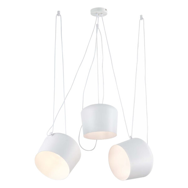 SLE120653-03 Светильник подвесной Белый/Белый E27 3*40W ТРИЕСТА