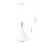 SLE1255-503-01 Светильник подвесной Белый/Белый E27 1*40W АРКЕТ — изображение 3