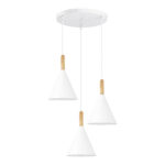 SLE1255-513-03 Светильник подвесной Белый/Белый E27 3*40W АРКЕТ