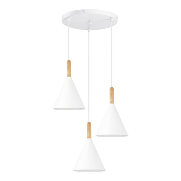 SLE1255-513-03 Светильник подвесной Белый/Белый E27 3*40W АРКЕТ