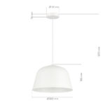 SLE1805-503-01 Светильник подвесной Белый/Белый E27 1*40W БЛЭНК — изображение 4
