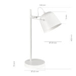 SLE1805-504-01 Прикроватная лампа Белый/Белый E27 1*40W БЛЭНК — изображение 3