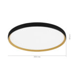 SLE1810-402-01 Светильник потолочный Черный, Золотистый/белая LED 1*42W 4000K ХЕЛЬСТ — изображение 2