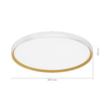 SLE1810-502-01 Светильник потолочный Белый, Золотистый/белая LED 1*42W 4000K ХЕЛЬСТ — изображение 2