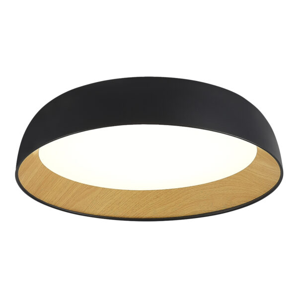 SLE1812-402-01 Светильник потолочный Черный, Древесный/белая LED 1*36W 4000K МЬЮЗЕ