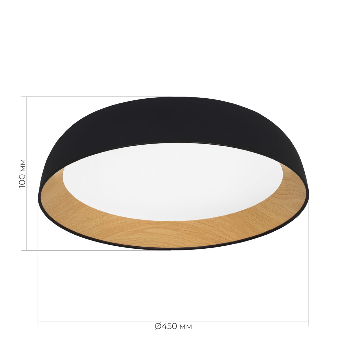 SLE1812-402-01 Светильник потолочный Черный, Древесный/белая LED 1*36W 4000K МЬЮЗЕ — изображение 7