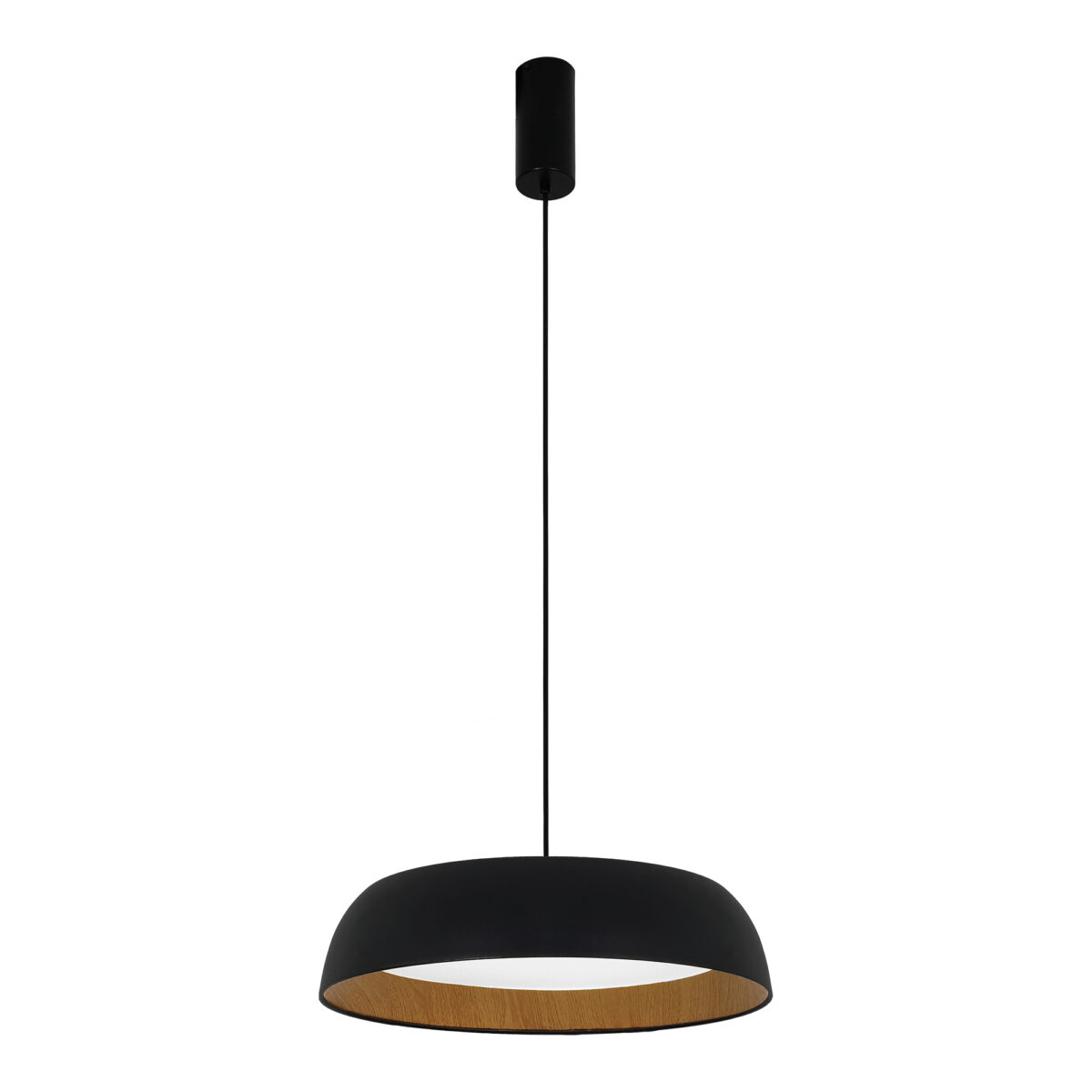 SLE1812-403-01 Светильник подвесной Черный, Древесный/белая LED 1*30W 4000K МЬЮЗЕ — изображение 1