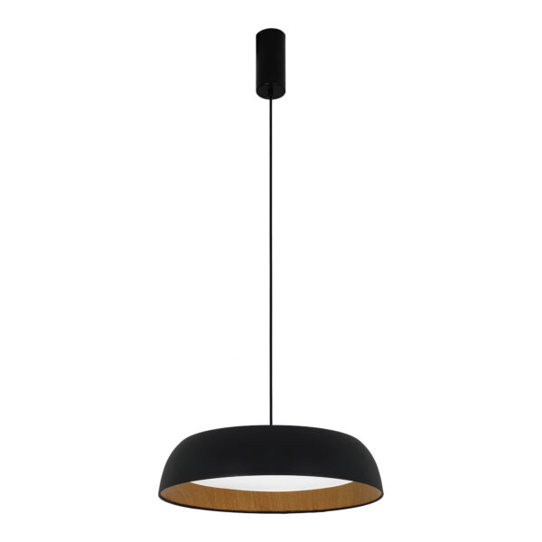 SLE1812-403-01 Светильник подвесной Черный, Древесный/белая LED 1*30W 4000K МЬЮЗЕ