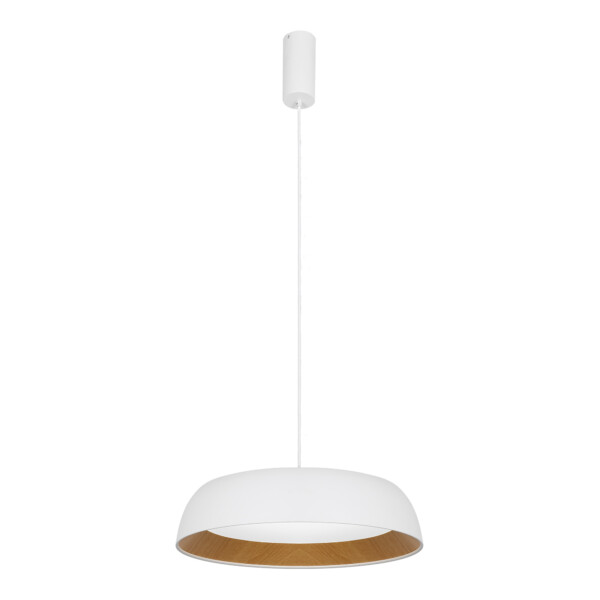 SLE1812-503-01 Светильник подвесной Белый, Древесный/белая LED 1*30W 4000K MUSE