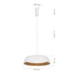SLE1812-503-01 Светильник подвесной Белый, Древесный/белая LED 1*30W 4000K МЬЮЗЕ — изображение 2