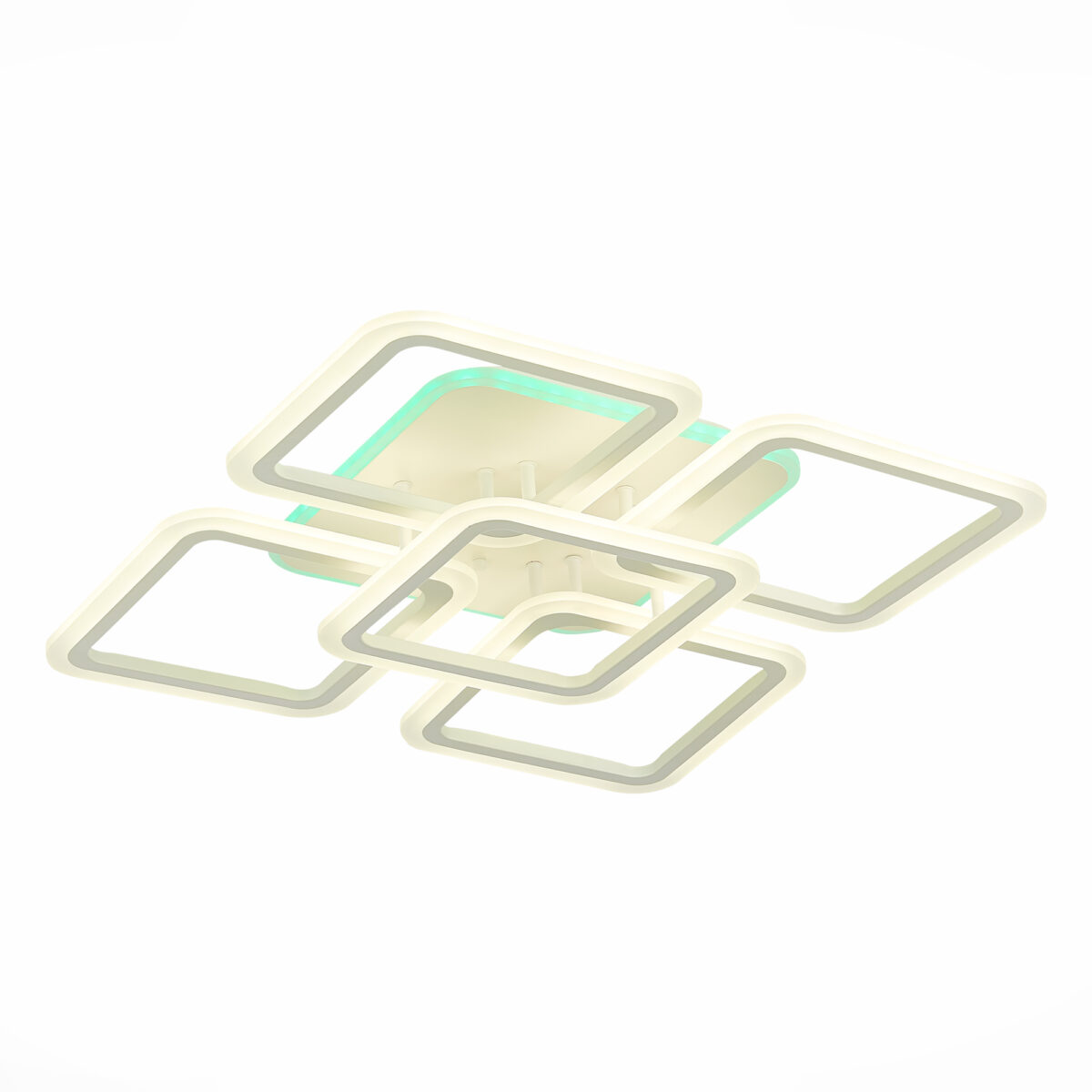 SLE200452-05RGB Светильник потолочный Белый/Белый LED 1*140W RGB 10W 3000-6000K КВАТРО — изображение 1
