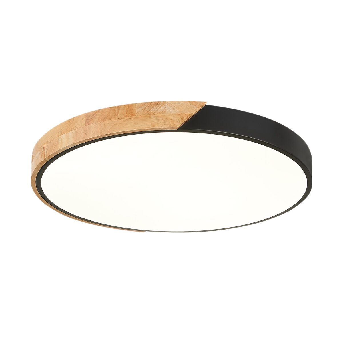 SLE200942-01 Светильник потолочный Черный, Светлое дерево/Белый LED 1*45W 3000K/4000K/6000K ФЕСТА — изображение 1