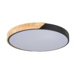 SLE200942-01 Светильник потолочный Черный, Светлое дерево/Белый LED 1*45W 3000K/4000K/6000K ФЕСТА — изображение 4