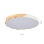 SLE200952-01 Светильник потолочный Белый, Светлое дерево/Белый LED 1*45W 3000K/4000K/6000K ФЕСТА — изображение 5