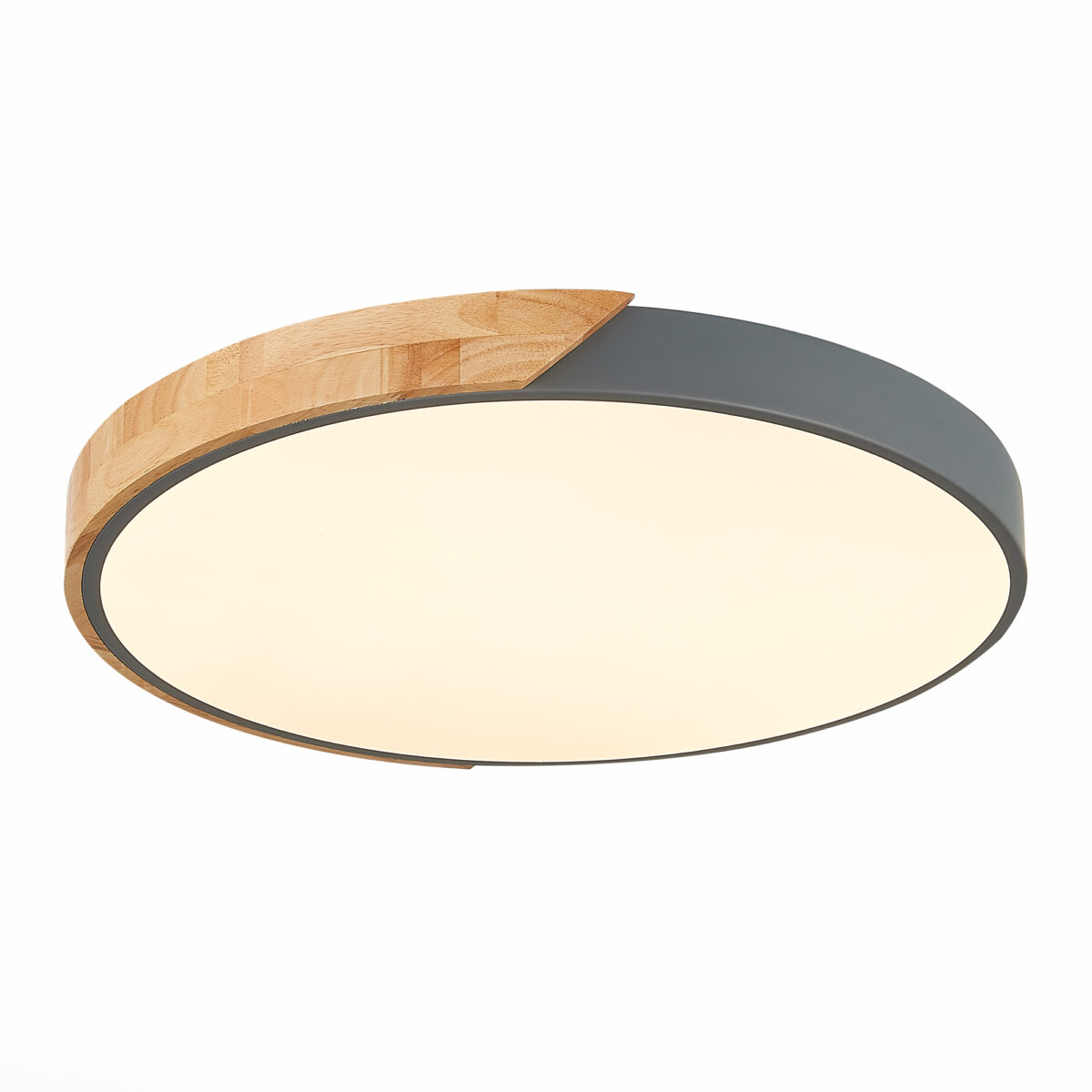 SLE200972-01 Светильник потолочный Серый, Светлое дерево/Белый LED 1*45W 3000K/4000K/6000K ФЕСТА — изображение 2