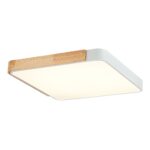 SLE201252-01 Светильник потолочный Белый, Светлое дерево/Белый LED 1*42W 3000K/4000K/6000K ФЕСТА