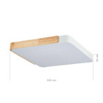 SLE201252-01 Светильник потолочный Белый, Светлое дерево/Белый LED 1*42W 3000K/4000K/6000K ФЕСТА — изображение 5