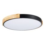 SLE201342-01 Светильник потолочный Черный, Светлое дерево/Белый LED 1*40W 3000K/4000K/6000K ДЕЛИА — изображение 4