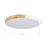 SLE201352-01 Светильник потолочный Белый, Светлое дерево/Белый LED 1*40W 3000K/4000K/6000K ДЕЛИА — изображение 5