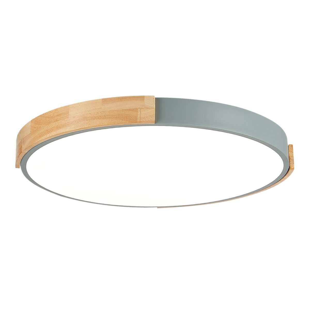 SLE201372-01 Светильник потолочный Серый, Светлое дерево/Белый LED 1*40W 3000K/4000K/6000K ДЕЛИА — изображение 1