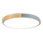 SLE201372-01 Светильник потолочный Серый, Светлое дерево/Белый LED 1*40W 3000K/4000K/6000K ДЕЛИА