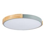 SLE201372-01 Светильник потолочный Серый, Светлое дерево/Белый LED 1*40W 3000K/4000K/6000K ДЕЛИА — изображение 4