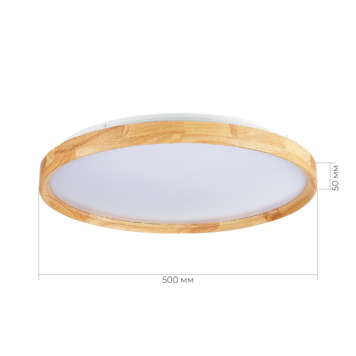 SLE201382-01 Светильник потолочный Светлое дерево/Белый LED 1*40W 3000K/4000K/6000K ДЕЛИА — изображение 5