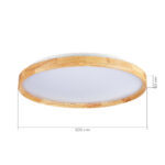SLE201382-01 Светильник потолочный Светлое дерево/Белый LED 1*40W 3000K/4000K/6000K ДЕЛИА — изображение 5