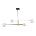 SLE220103-04 Светильник потолочный Черный, Бронза/Белый G9 4*5W АРКОЛА — изображение 2