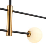 SLE220103-04 Светильник потолочный Черный, Бронза/Белый G9 4*5W АРКОЛА — изображение 3