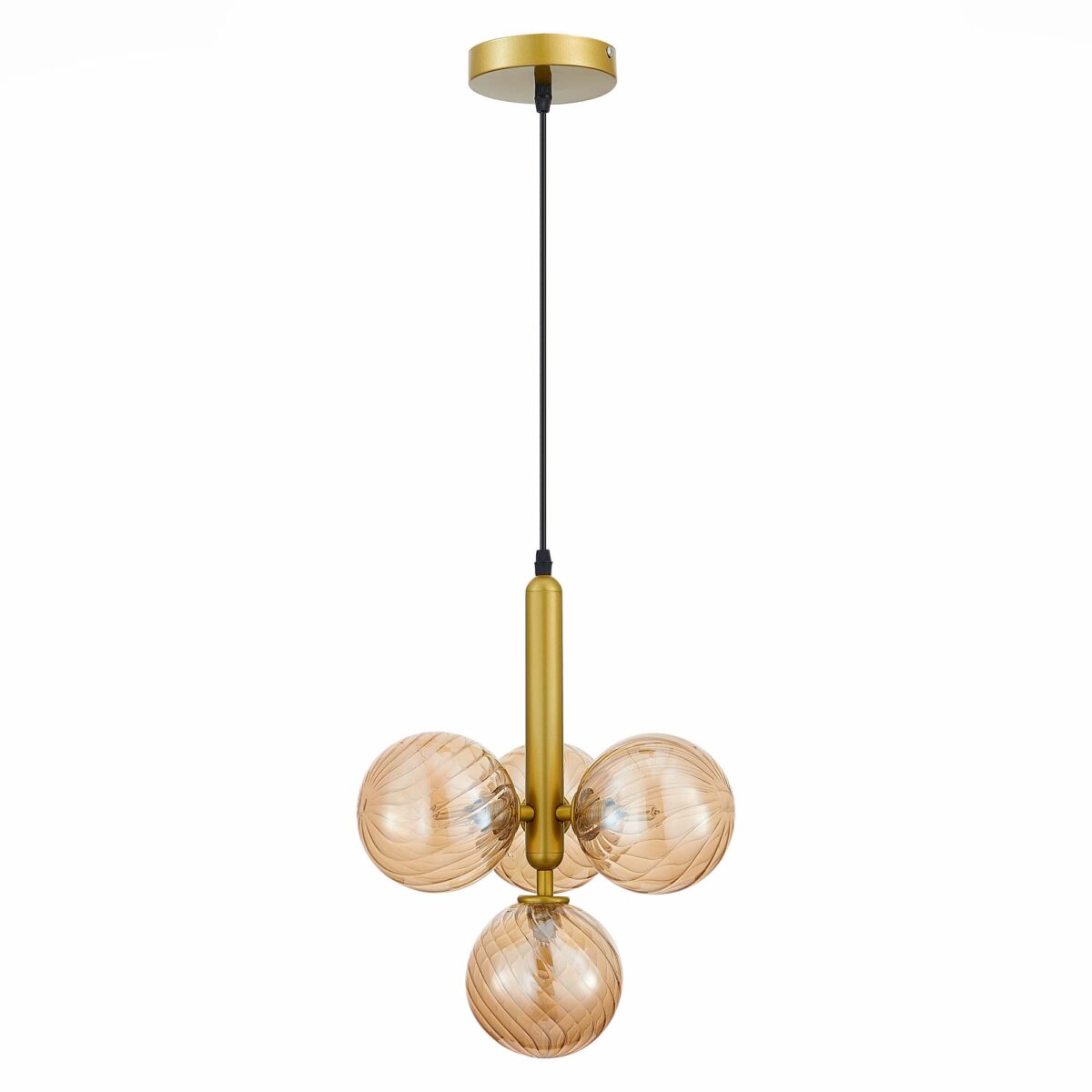 SLE220323-04 Светильник подвесной Золото/Янтарный G9 4*5W 4000K САЛЕРНО — изображение 2