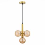 SLE220323-04 Светильник подвесной Золото/Янтарный G9 4*5W 4000K САЛЕРНО — изображение 2