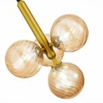 SLE220323-04 Светильник подвесной Золото/Янтарный G9 4*5W 4000K САЛЕРНО — изображение 3