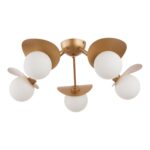 SLE220502-05 Светильник потолочный Золотистый/Белый G9 5*5W БОЛЬЦАНО — изображение 2