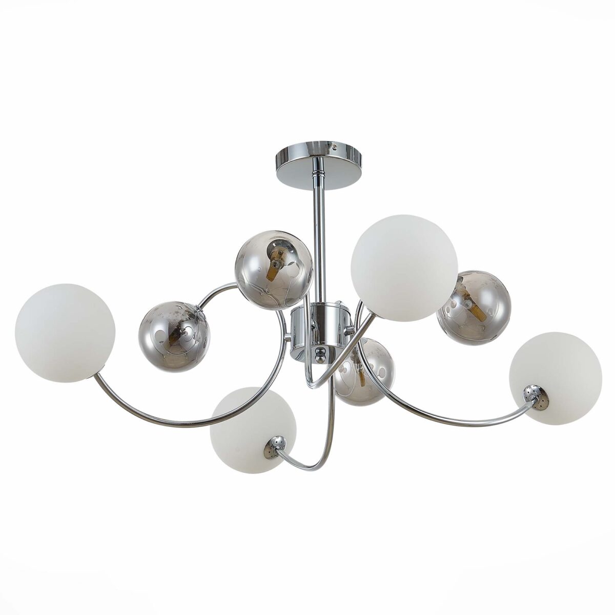 SLE220912-08 Светильник потолочный Хром/Белый, Дымчатый G9 LED 8*5W ФОРМАЙО — изображение 2